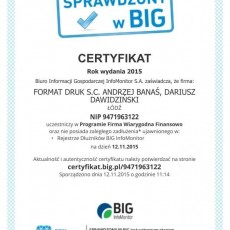 BIG-certyfikat